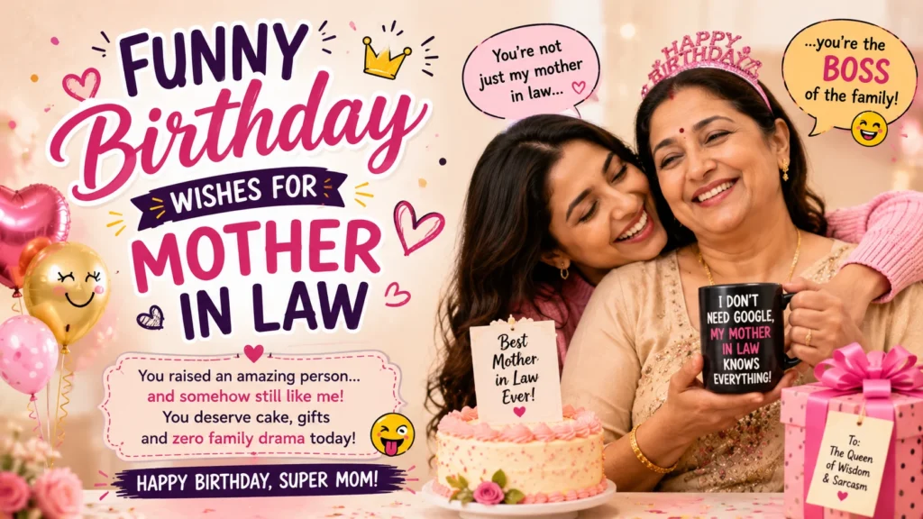 Funny Birthday Wishes for Mother in Law