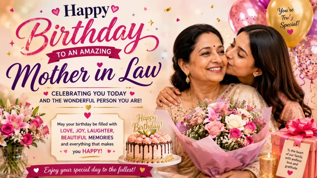 Celebration Birthday Wishes for Mother in Law