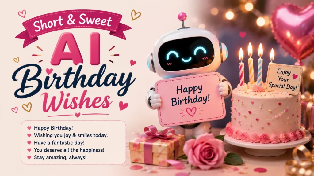 Short & Sweet AI Birthday Wishes