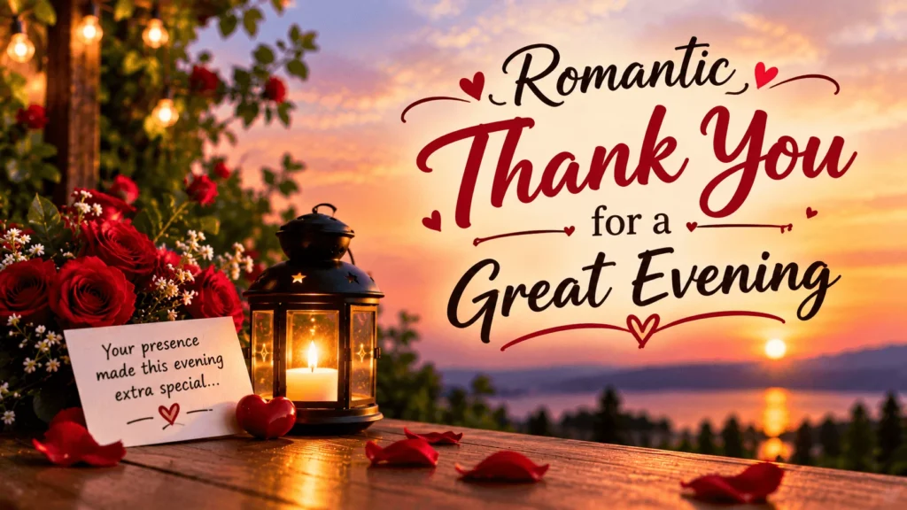  Romantic Thank You for a Great Evening
