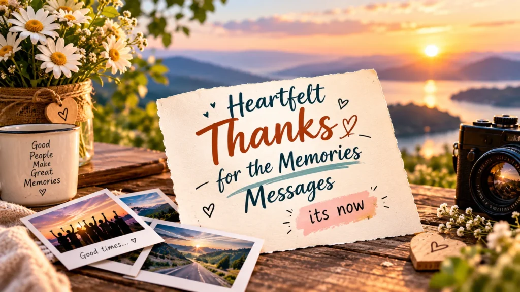 ❤️ Heartfelt Thanks for the Memories Messages
