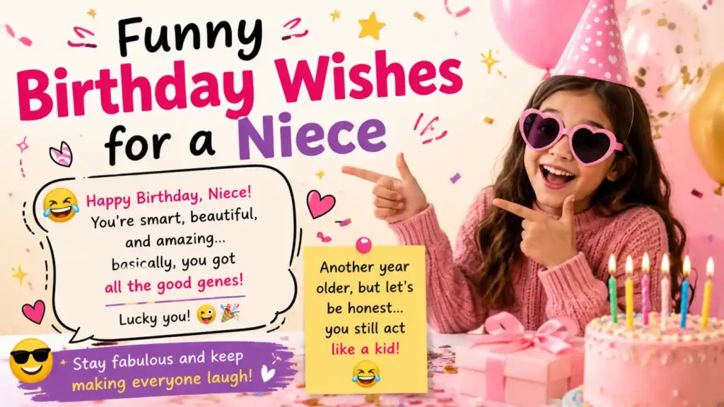  Funny Birthday Wishes for a Niece