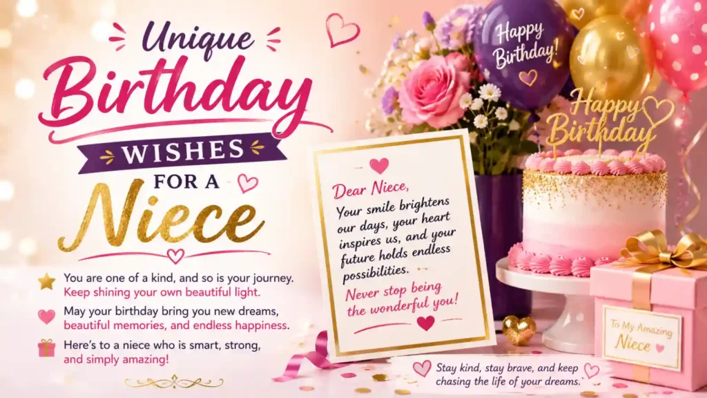 Unique Birthday Wishes for a Niece