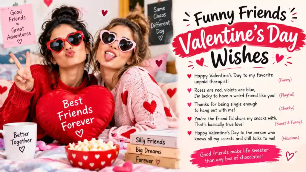 Funny Friends Valentine's Day Wishes