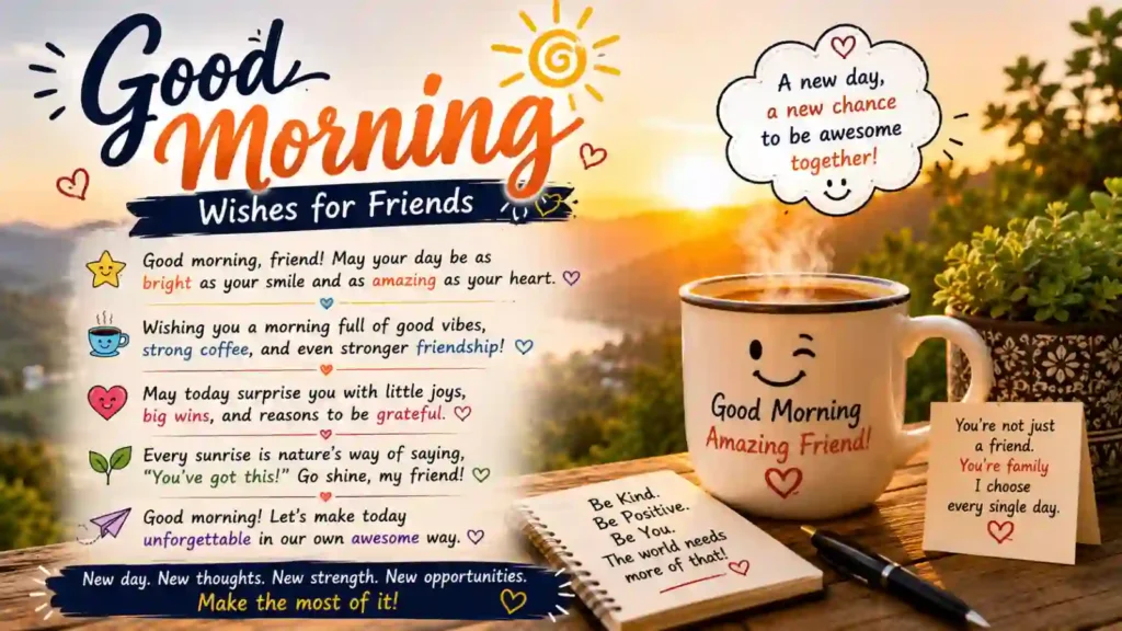  Unique Good Morning Wishes for Friends