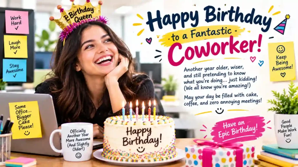 Funny Happy Birthday Wishes Coworker