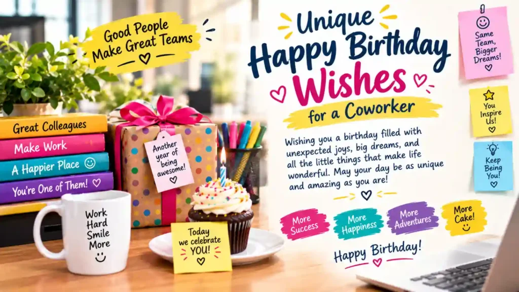 Unique Birthday Wishes for a Coworker