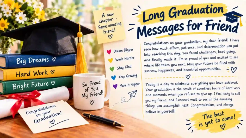  Long Graduation Messages for Friend