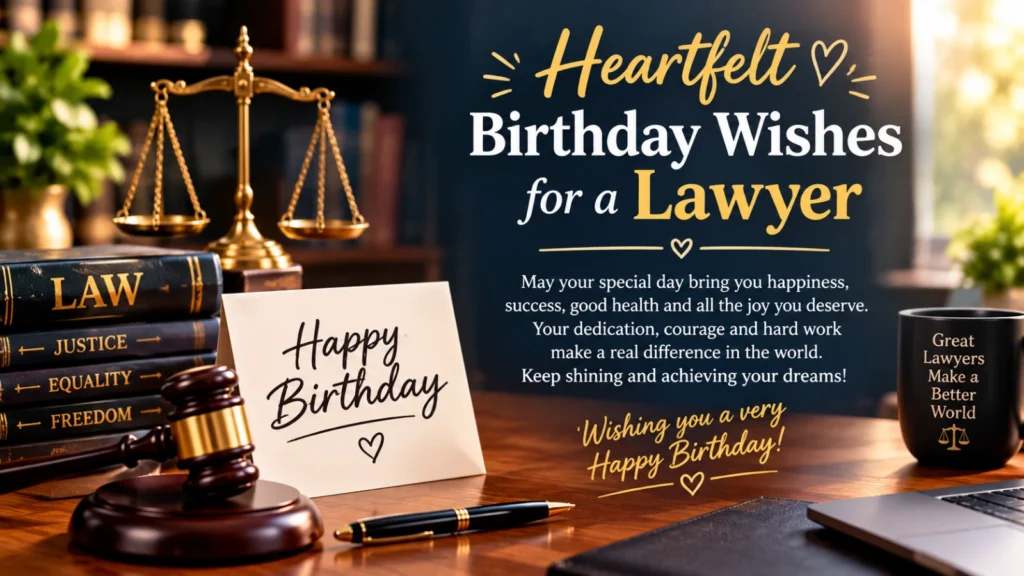  Heartfelt Birthday Wishes for a Lawyer