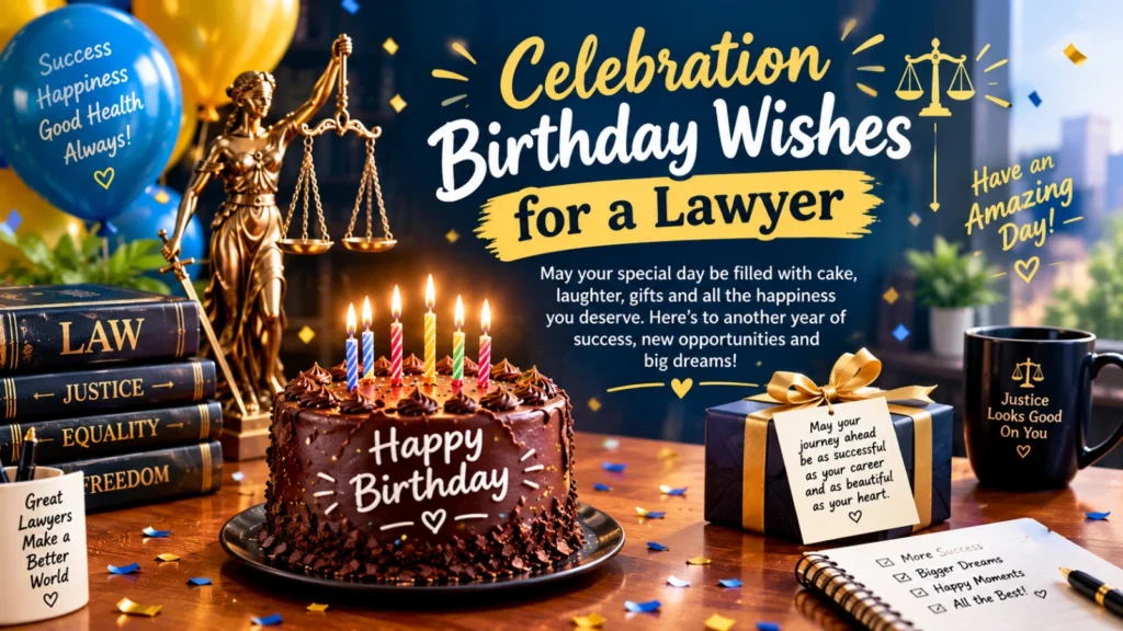  Celebration Birthday Wishes for a Lawyer