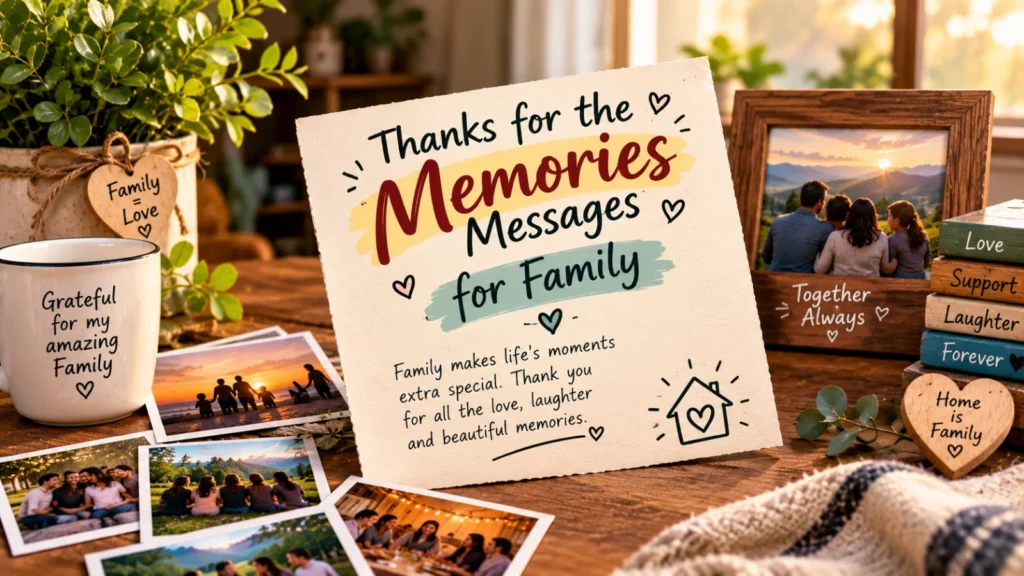  Thanks for the Memories Messages for Family