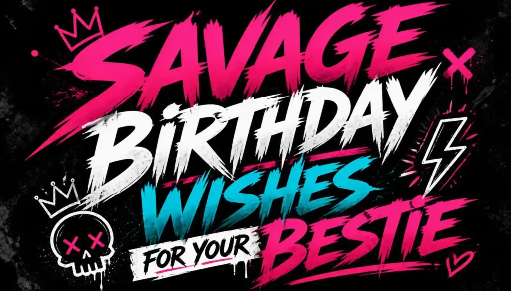 Savage Birthday Wishes for Your Bestie