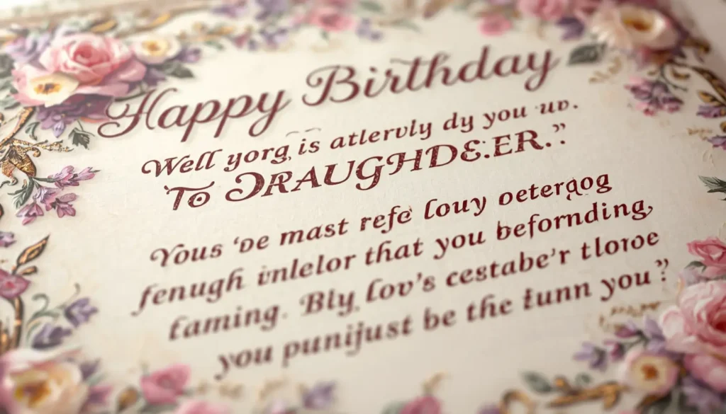  Long Birthday Message for Daughter