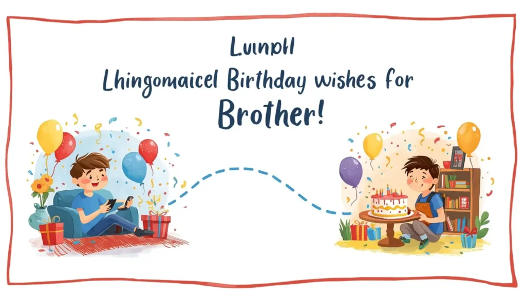 Funny Long Distance Birthday Wishes for Your Brother