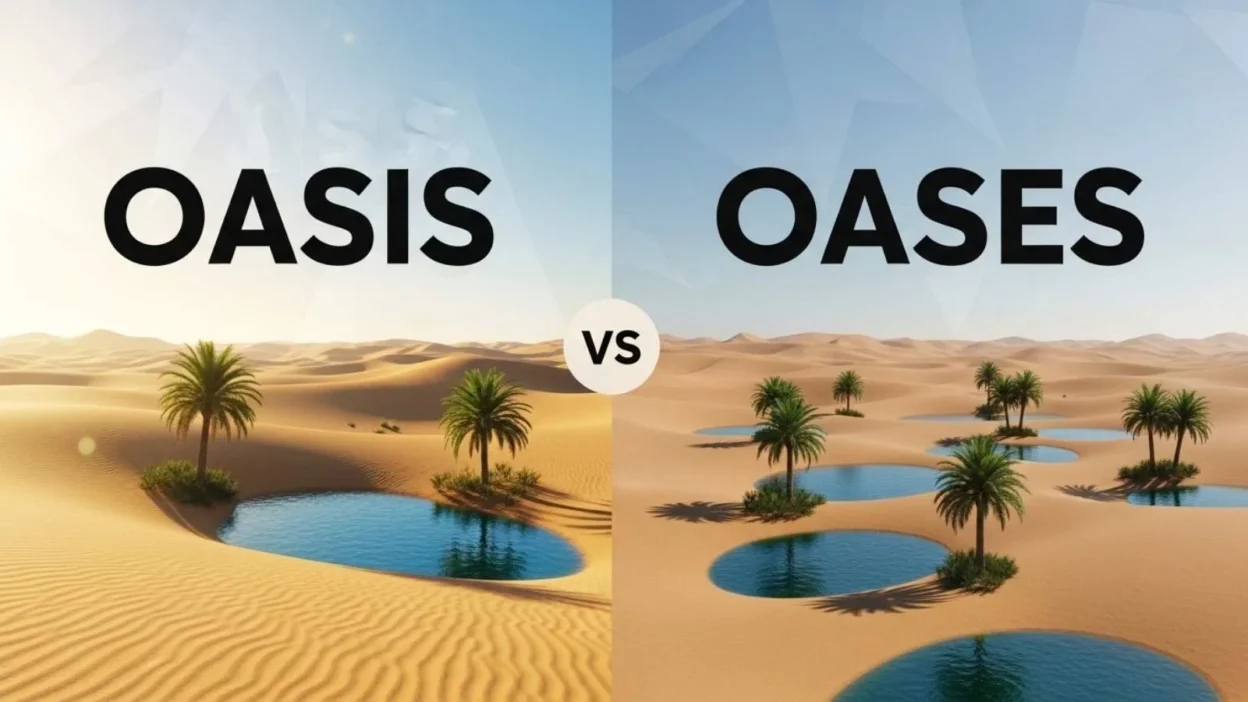 oases or oasis
