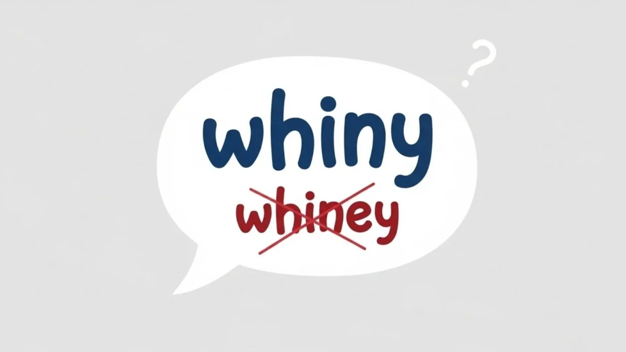 whiny or whiney