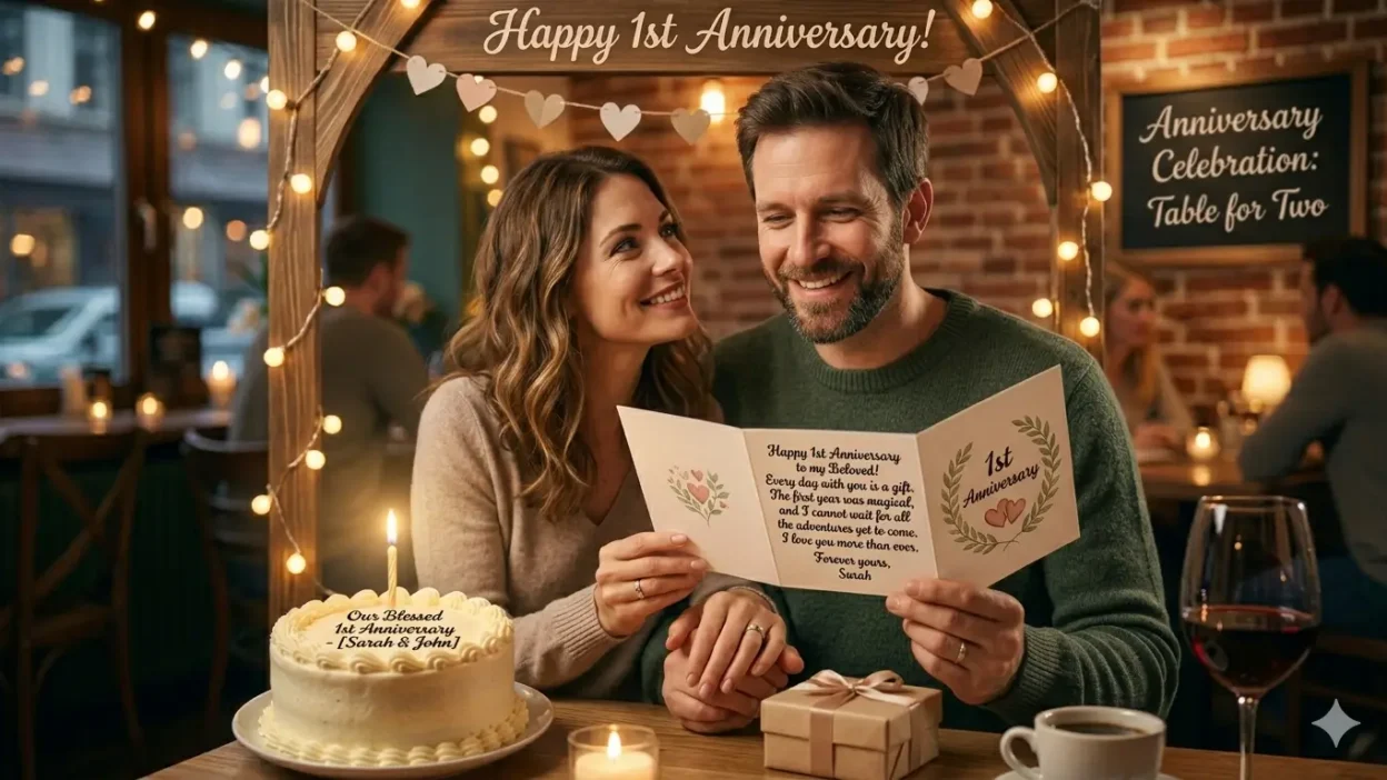1st Anniversary Wishes for Couple