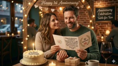 1st Anniversary Wishes for Couple