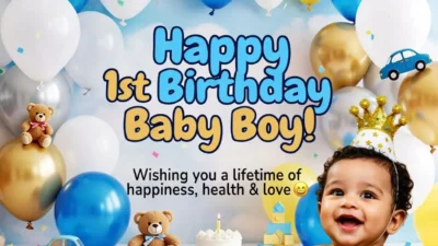 1st Birthday Wishes for Baby Boy