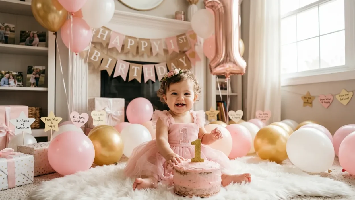 First Birthday Wishes for Baby Girl