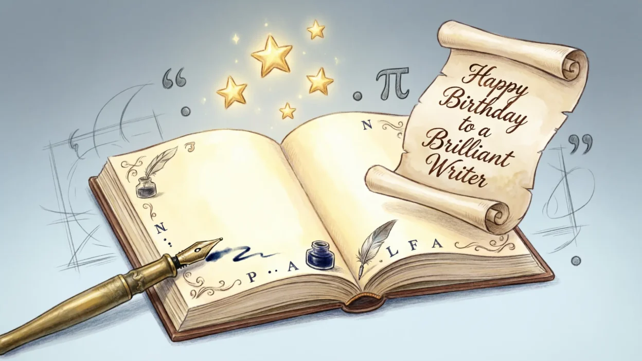 Birthday Wishes for a Writer