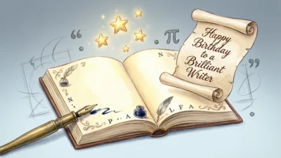 Birthday Wishes for a Writer