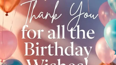 Status Thank You for Birthday Wishes