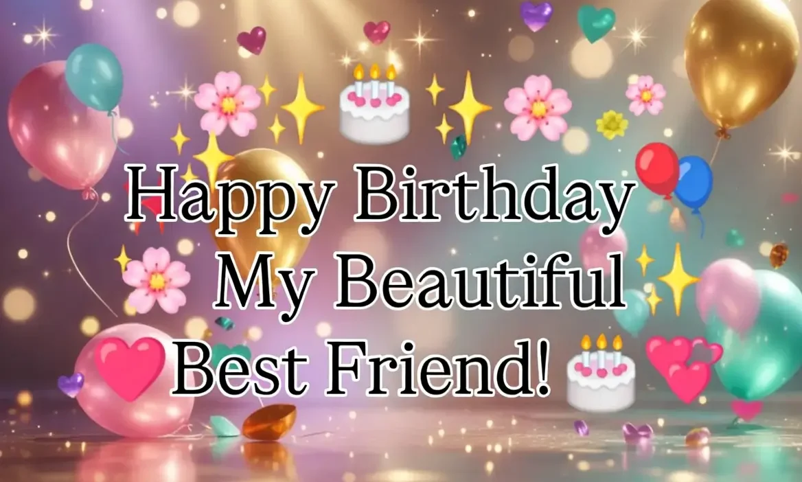 Birthday Wishes for Best Friend Girl with Emojis