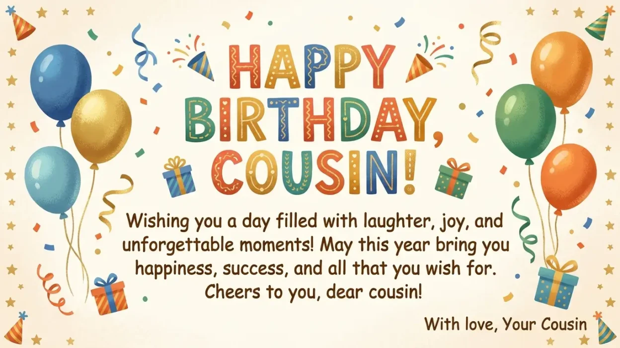 Birthday Wishes for Cousin