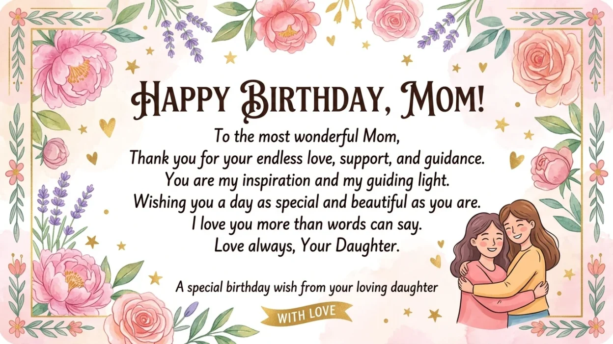 Birthday Wishes for Mom From Daughter