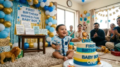 first birthday wishes for baby boy