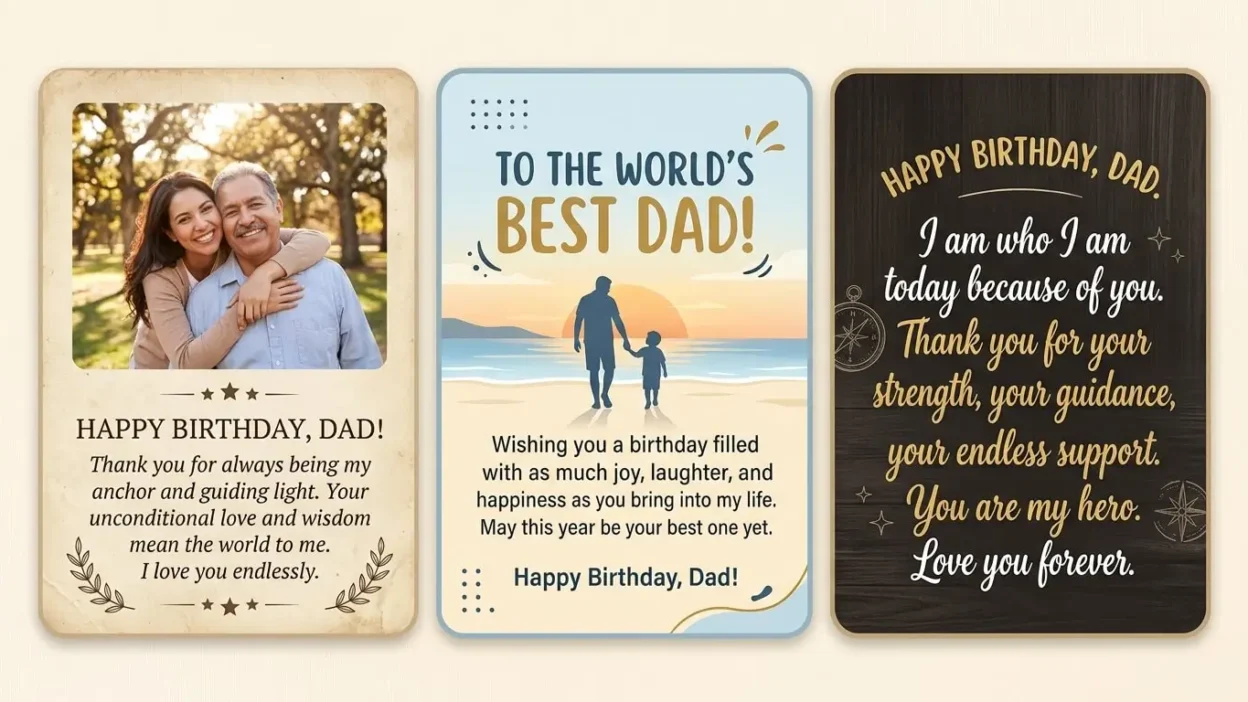 Heart Touching Birthday Wishes for Dad