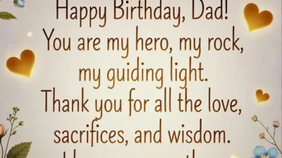 Heart Touching Birthday Wishes for Dad