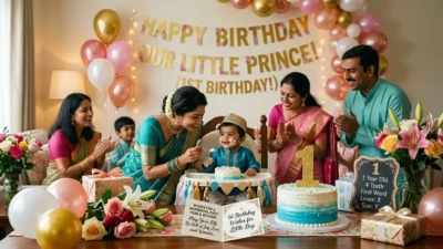 Little Boy 1st Birthday Wishes for Baby Boy