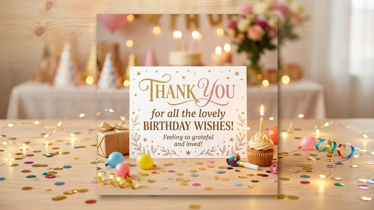 Status Thank You for Birthday Wishes