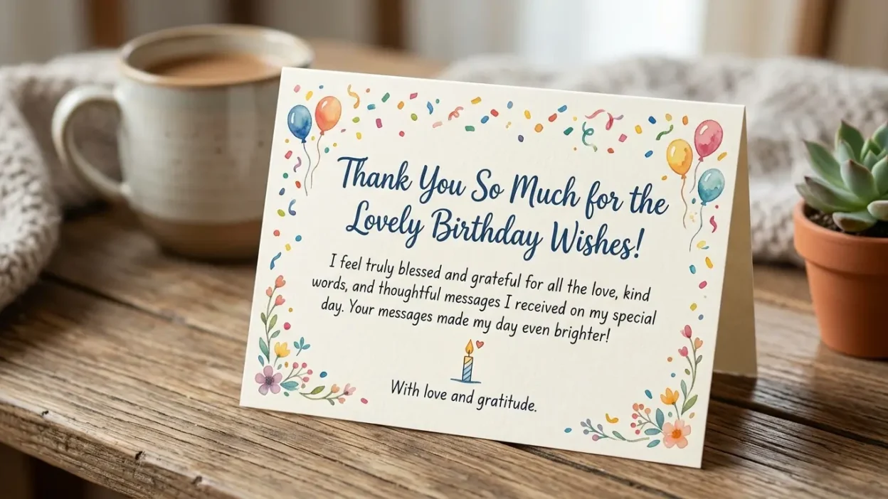 Thank You Wishes for Birthday