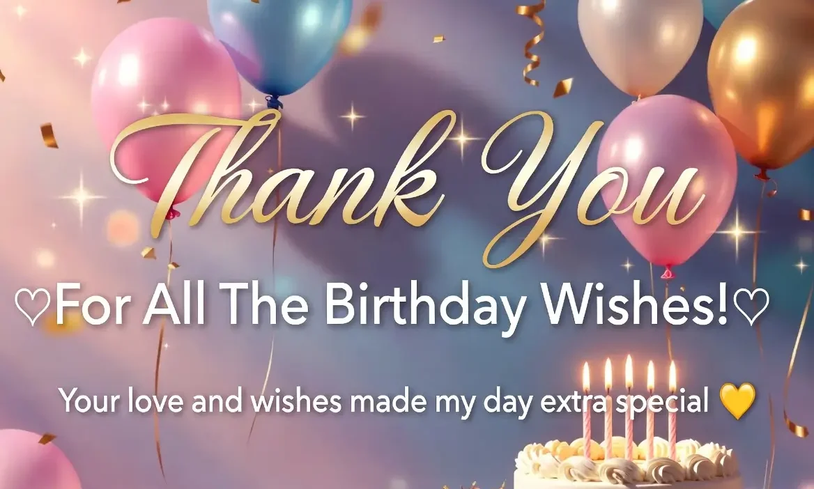 Thanks Message for Birthday Wishes
