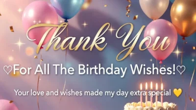 Thanks Message for Birthday Wishes