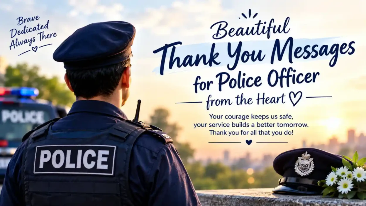 Beautiful Thank You Messages for Police Officer from the Heart