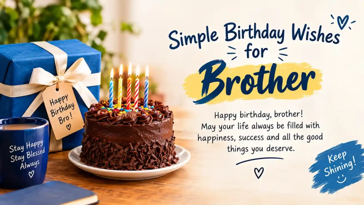 Simple Birthday Wishes for Brother