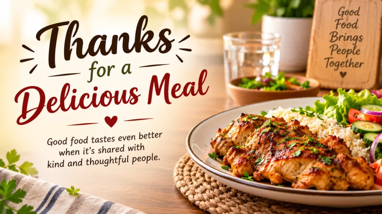 Thanks for a Delicious Meal Quotes