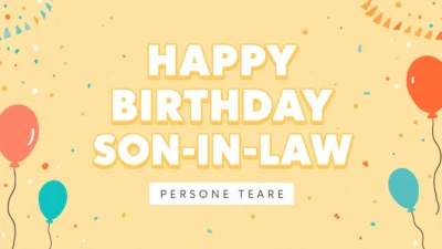 Birthday Wishes for Son-in-Law